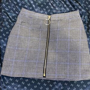 Retro plaid skirt
